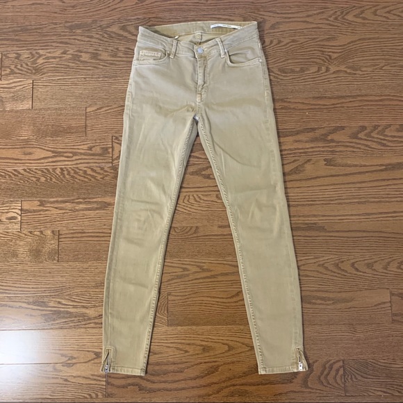 Zara khaki skinny jeans - Picture 1 of 7